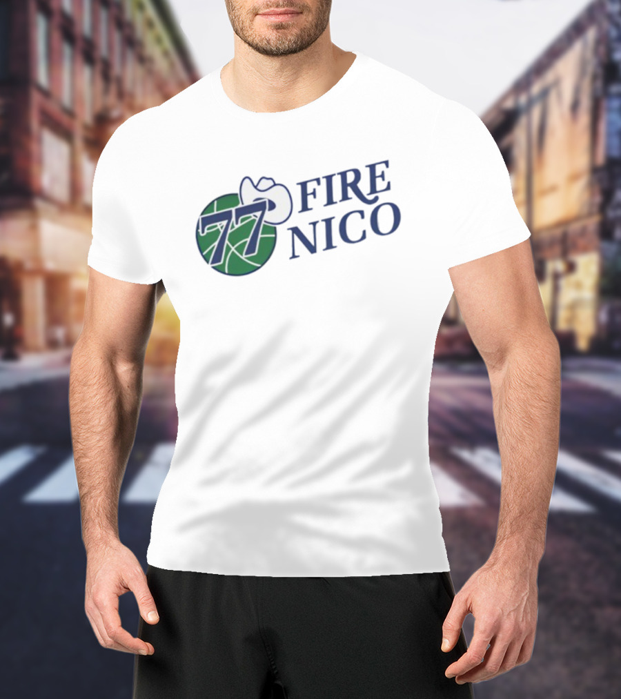 Fire Nico 77 Basketball Cowboy Hat T-Shirt