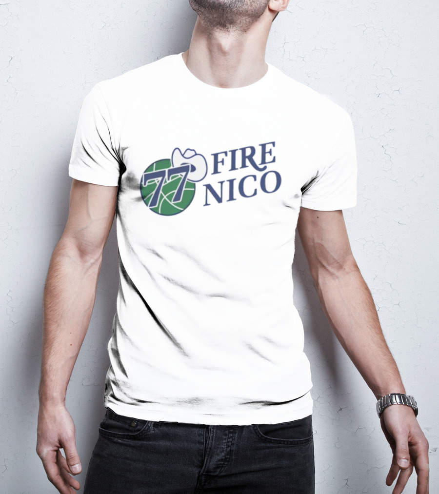 Fire Nico 77 Basketball Cowboy Hat T-Shirt