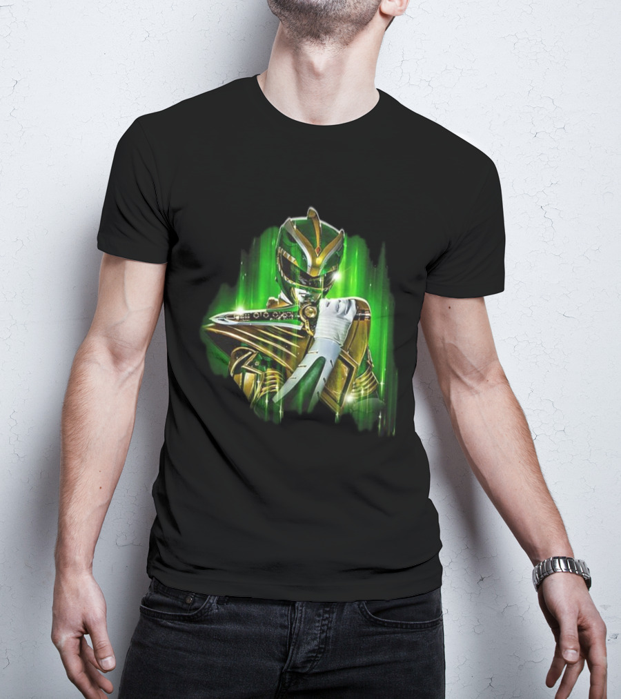 Mighty Morphin Green Power Ranger With Dragon Dagger T-Shirt