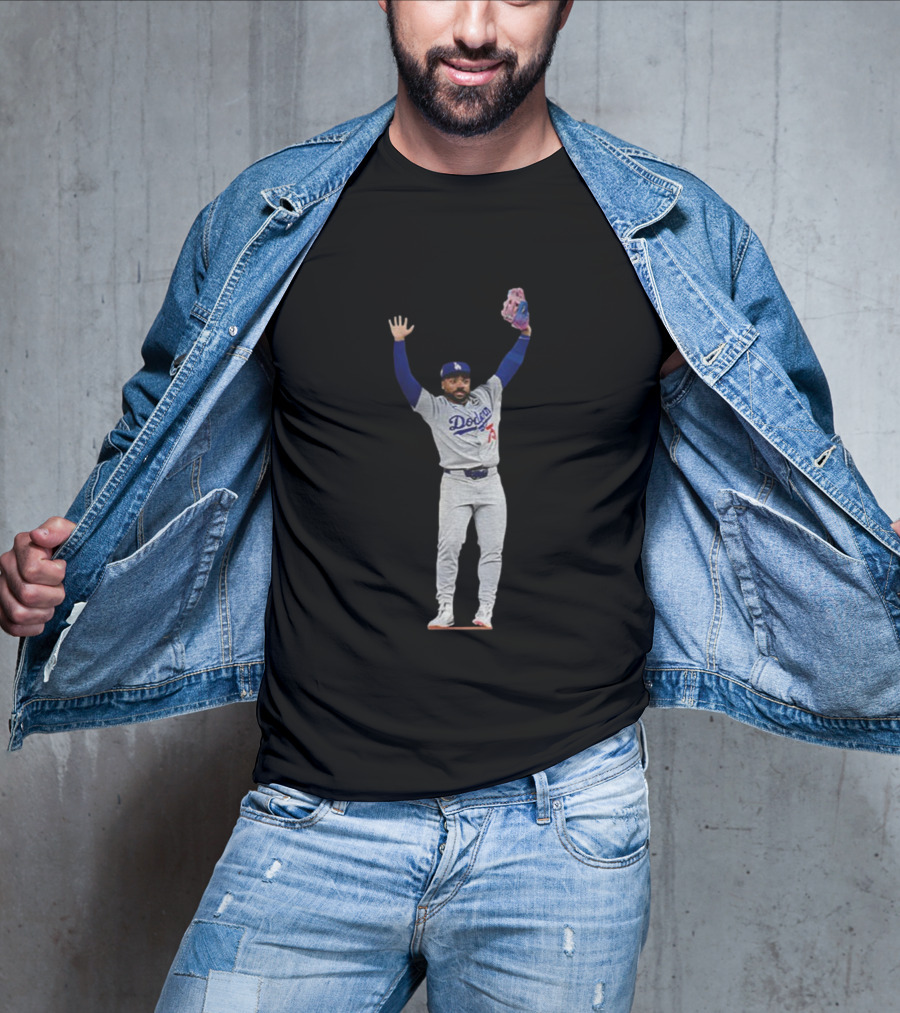 Justin Dean Meme Los Angeles Dodgers MLB Baseball Player World Series 2025 T-Shirt