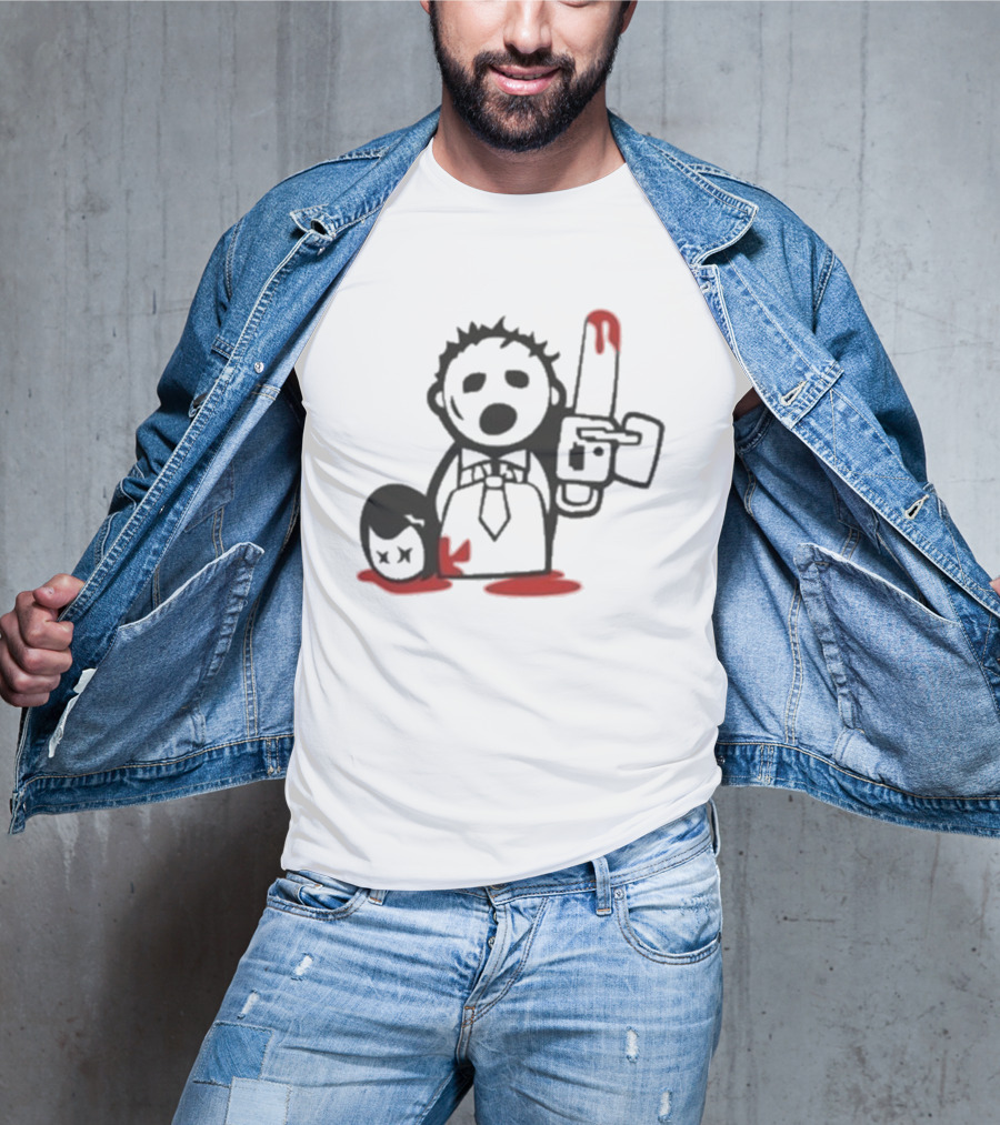 Jarek Stankiewicz Nora Zombie Nation Chainsaw Cartoon T-Shirt