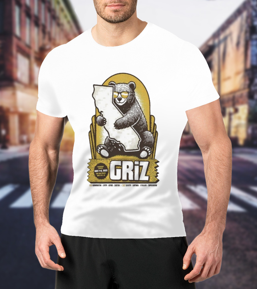 GRiZ November 7-8 2025 The Fox Theater Oakland California Bear T-Shirt