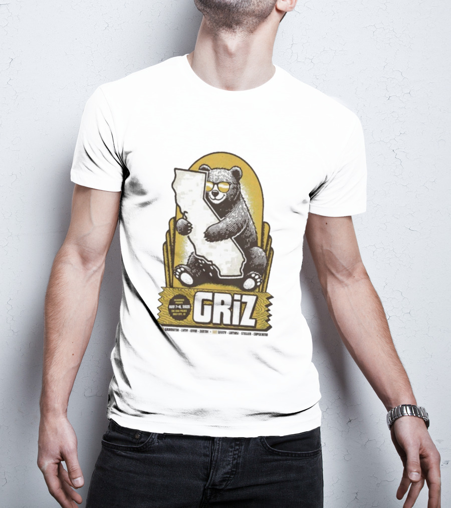 GRiZ November 7-8 2025 The Fox Theater Oakland California Bear T-Shirt
