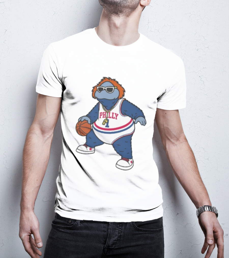 Philadelphia 76ers Philly Mascot Basketball Character T-Shirt