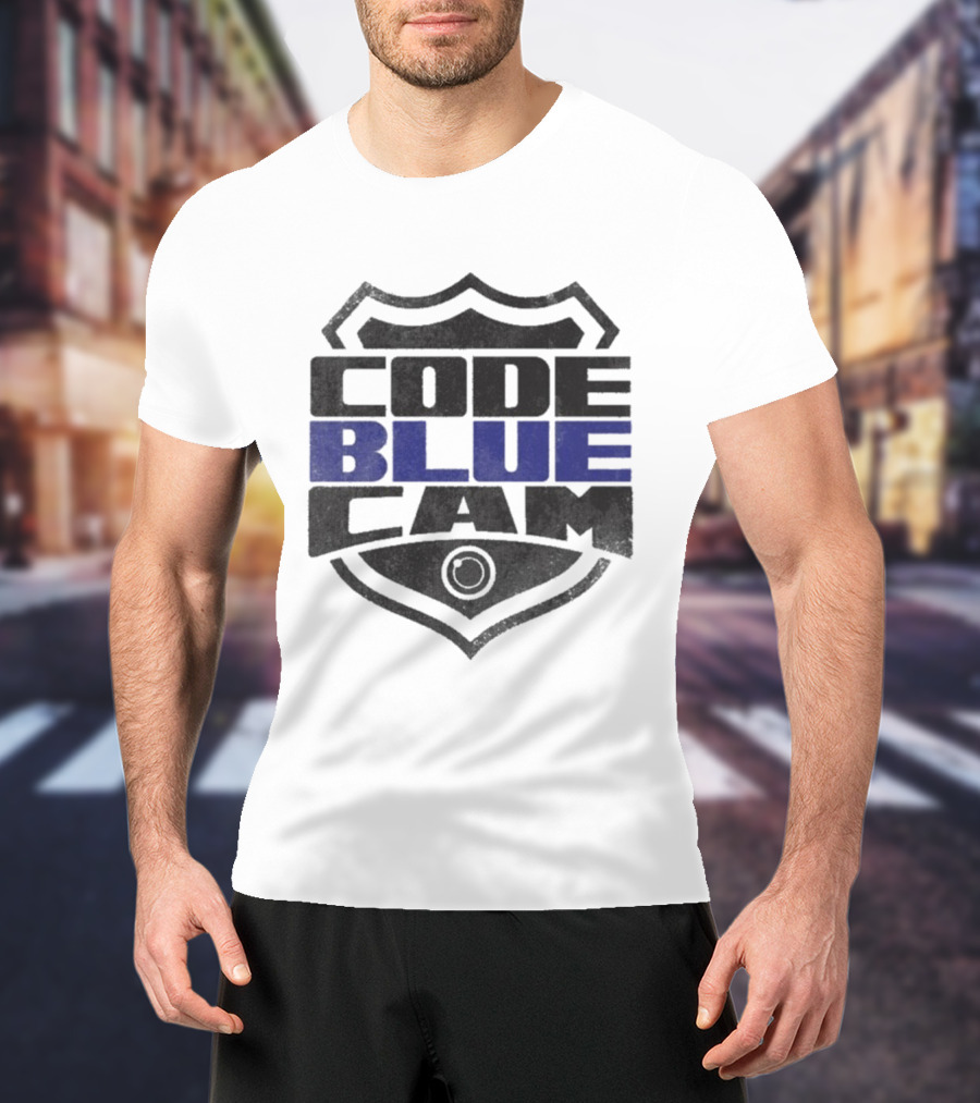 Code Blue Cam Badge Shield Emblem T-Shirt