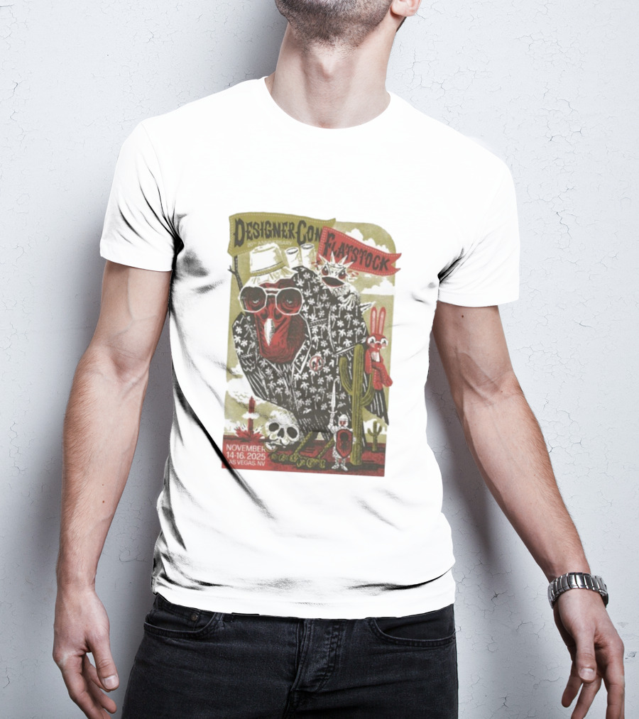 Flatstock 11 DesignerCon 20th Anniversary Las Vegas NV November 14-16 2025 T-Shirt