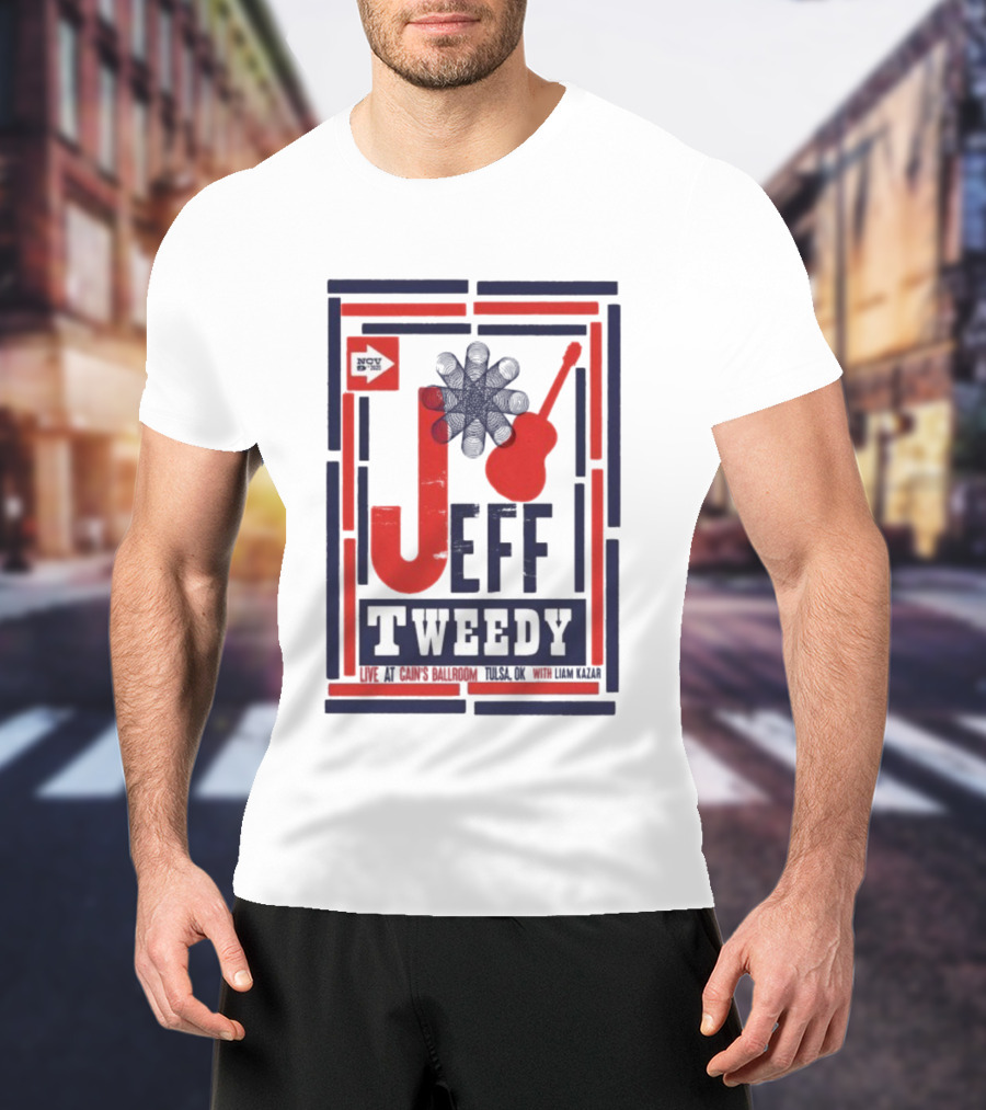 Jeff Tweedy Nov 9 Cain's Ballroom Concert Guitar Design T-Shirt