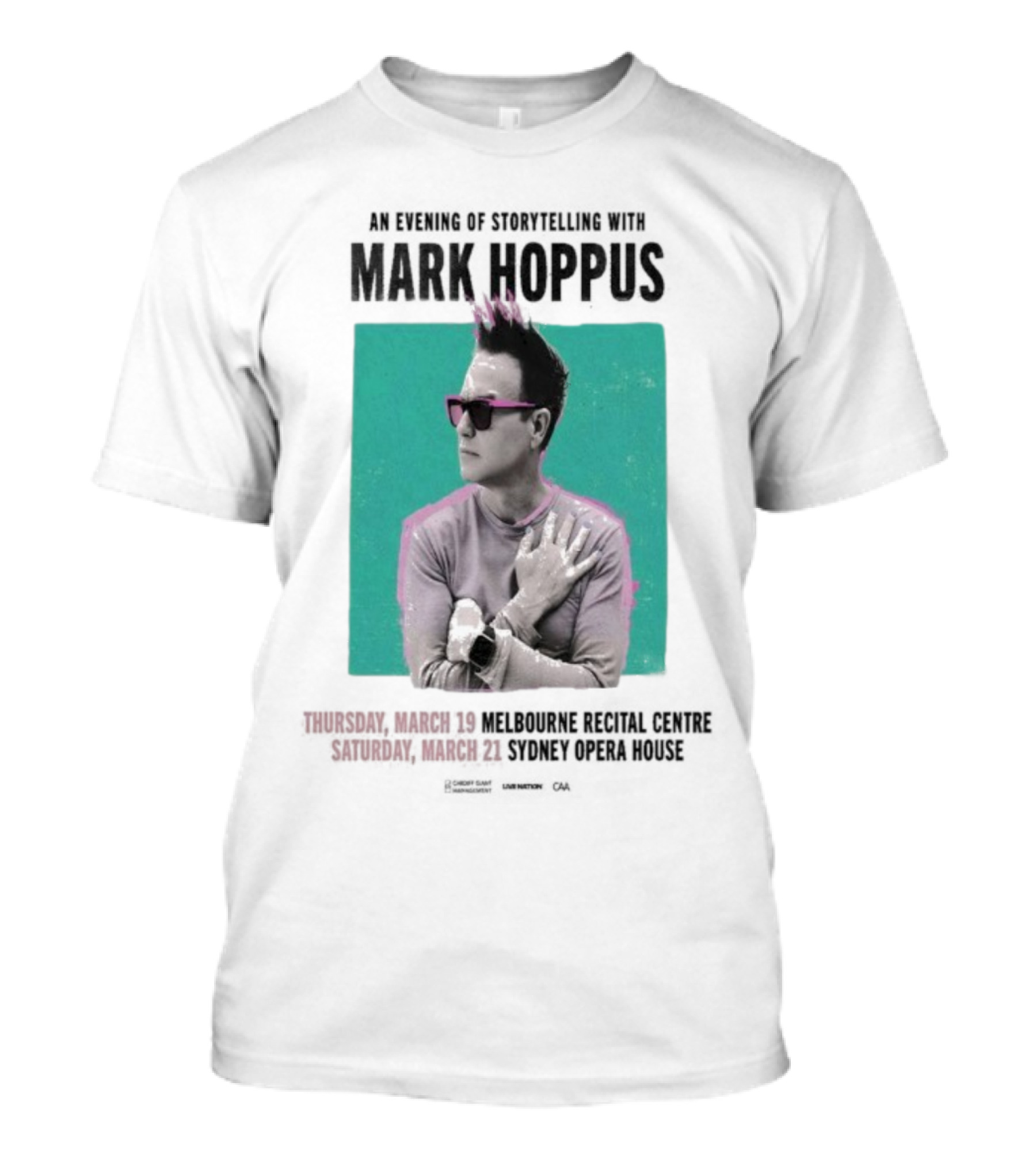 An Evening Of Storytelling With Mark Hoppus March 19 2026 Melbourne Recital Hall March 21 2026 Sydney Opera House Concert T-Shirt