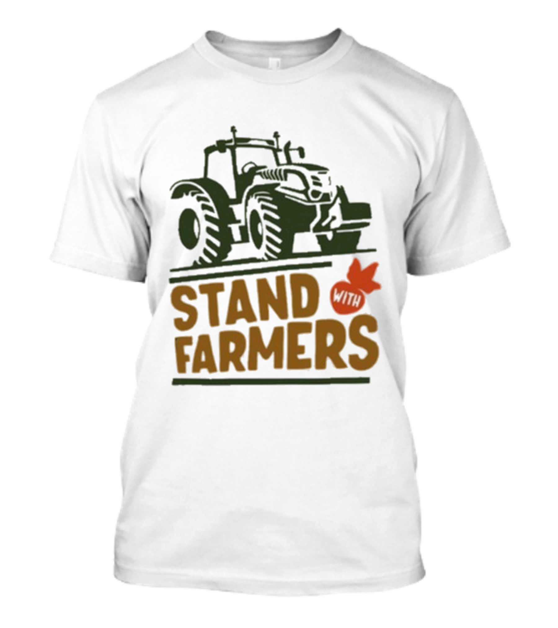 Stand With Farmers Tractor Plow Support T-Shirt