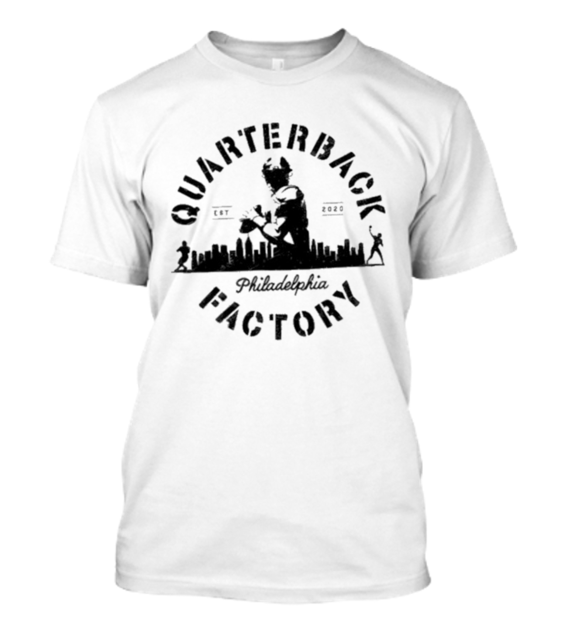 Philadelphia Eagles Quarterback Factory City Established 2020 T-Shirt