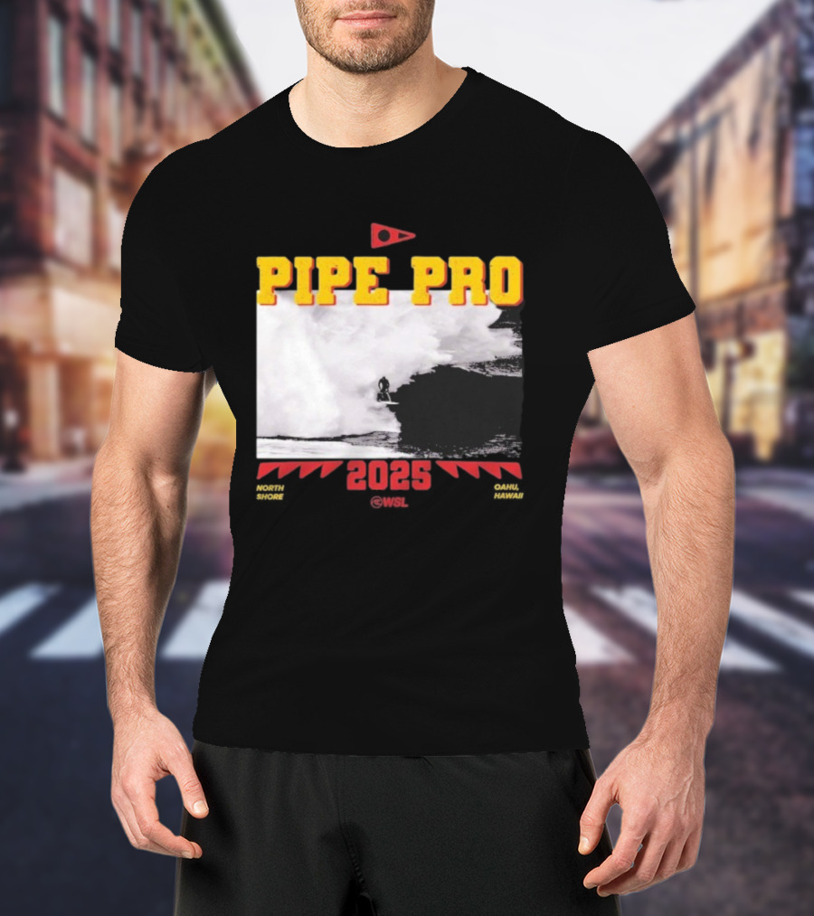 Florence Marine X Pipe Pro 2025 North Shore Oahu Hawaii WSL T-Shirt
