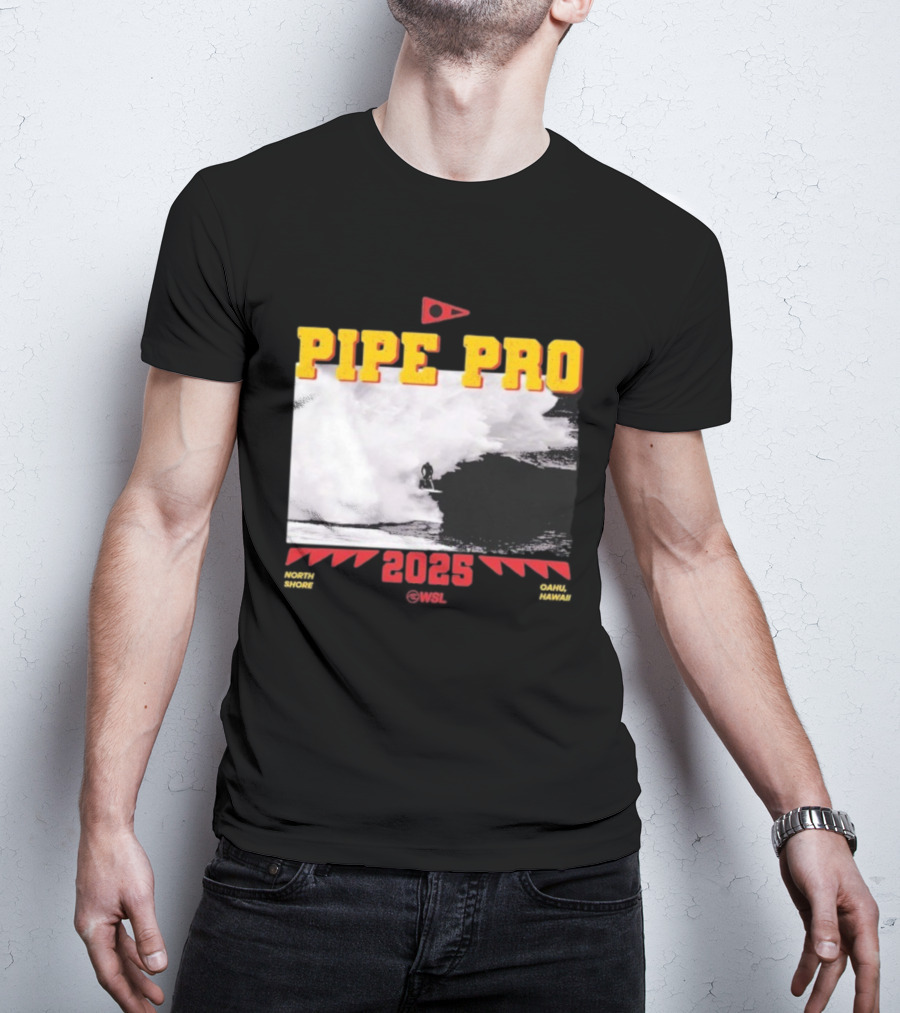 Florence Marine X Pipe Pro 2025 North Shore Oahu Hawaii WSL T-Shirt