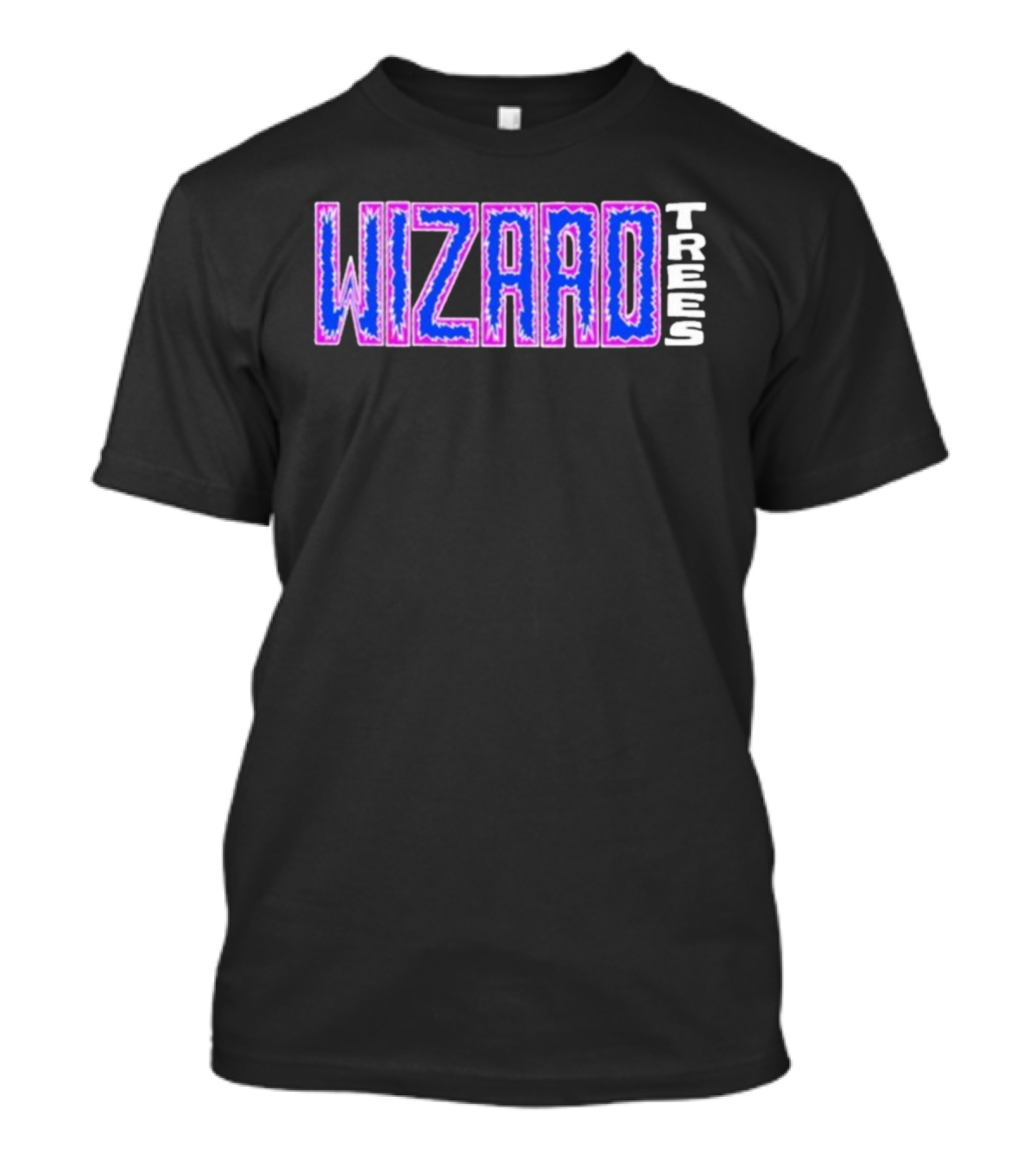 WIZARD TREES Static Electric Vibrant Pattern T-Shirt