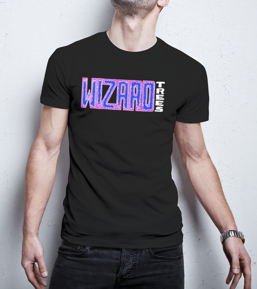 WIZARD TREES Static Electric Vibrant Pattern T-Shirt