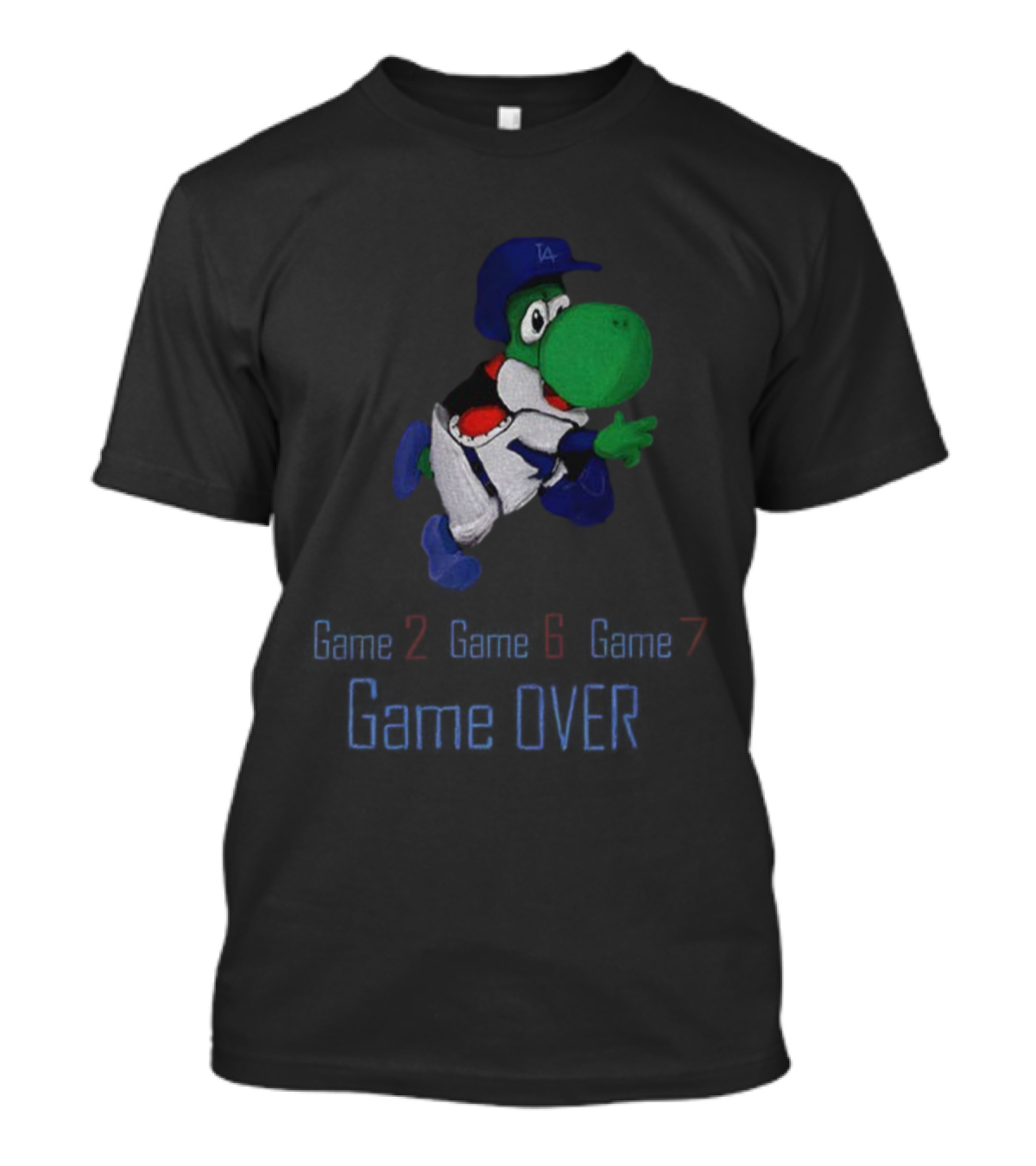 Yoshi Game Over Game 2 Game 6 Game 7 Los Angeles Dodgers MLB 2025 T-Shirt