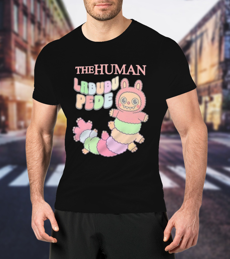 The Human Labubu Pede Pastel Cartoon Character Design T-Shirt