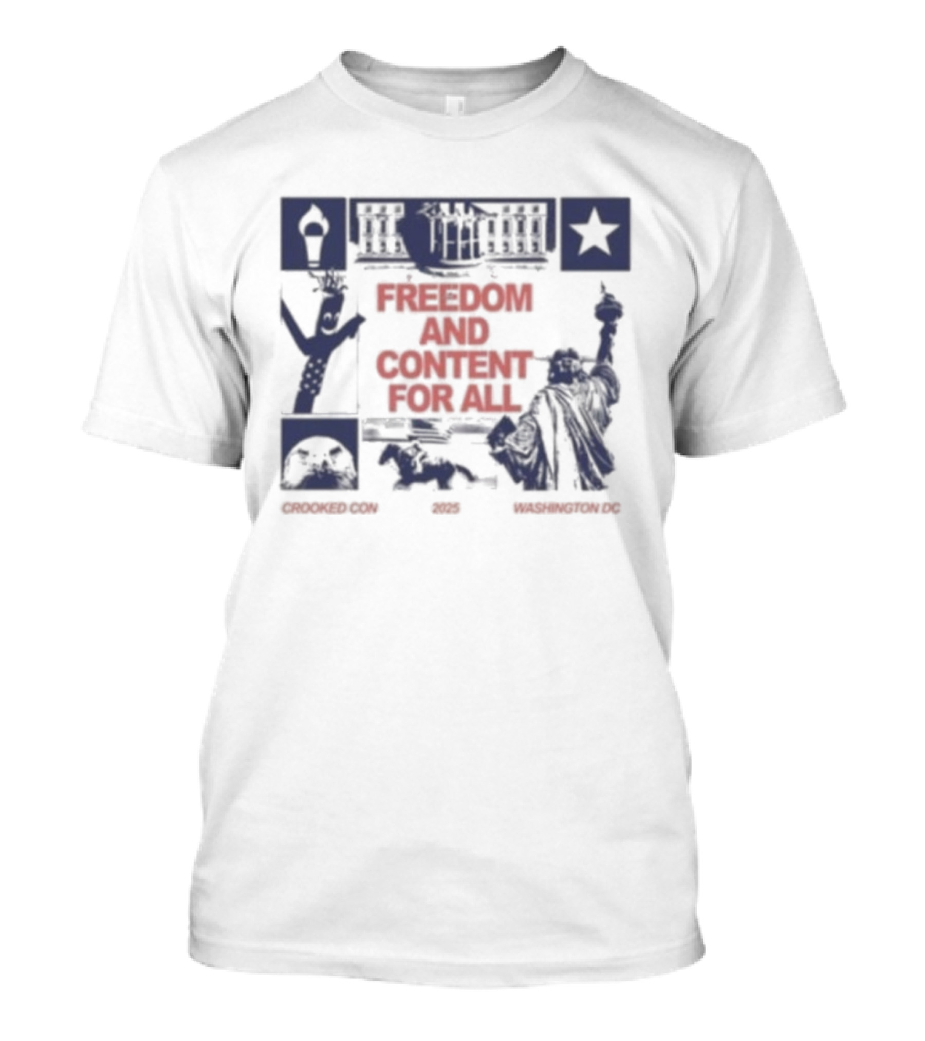 Crooked Com Freedom And Content For All Washington Revolution T-Shirt
