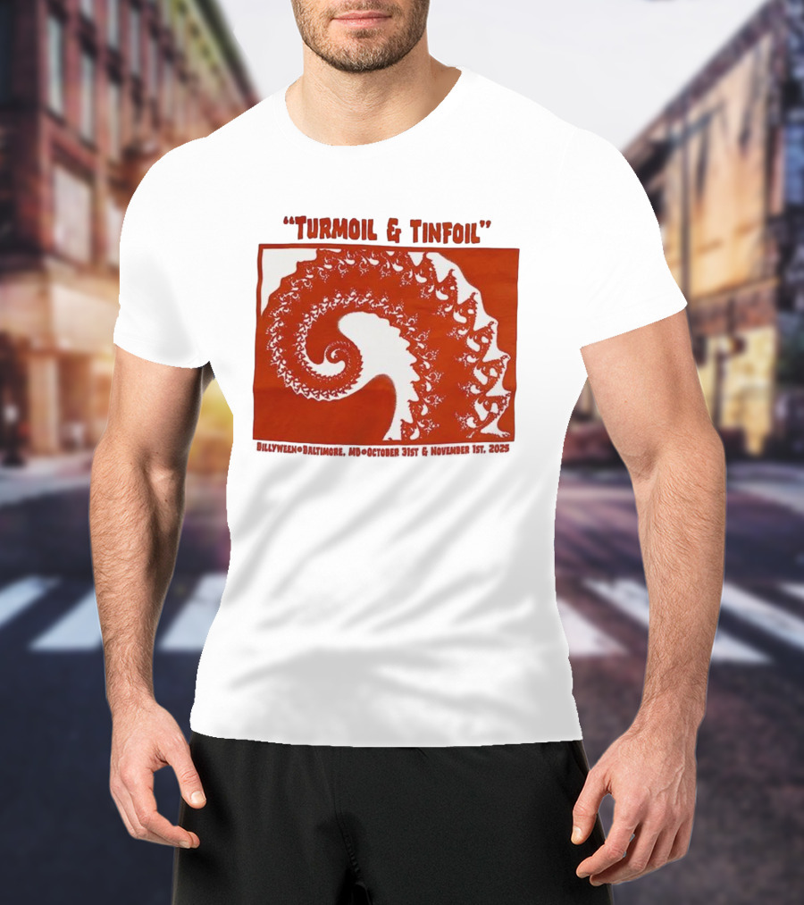 Turmoil And Tinfoil Intricate Spiral Pattern Billyween Baltimore T-Shirt