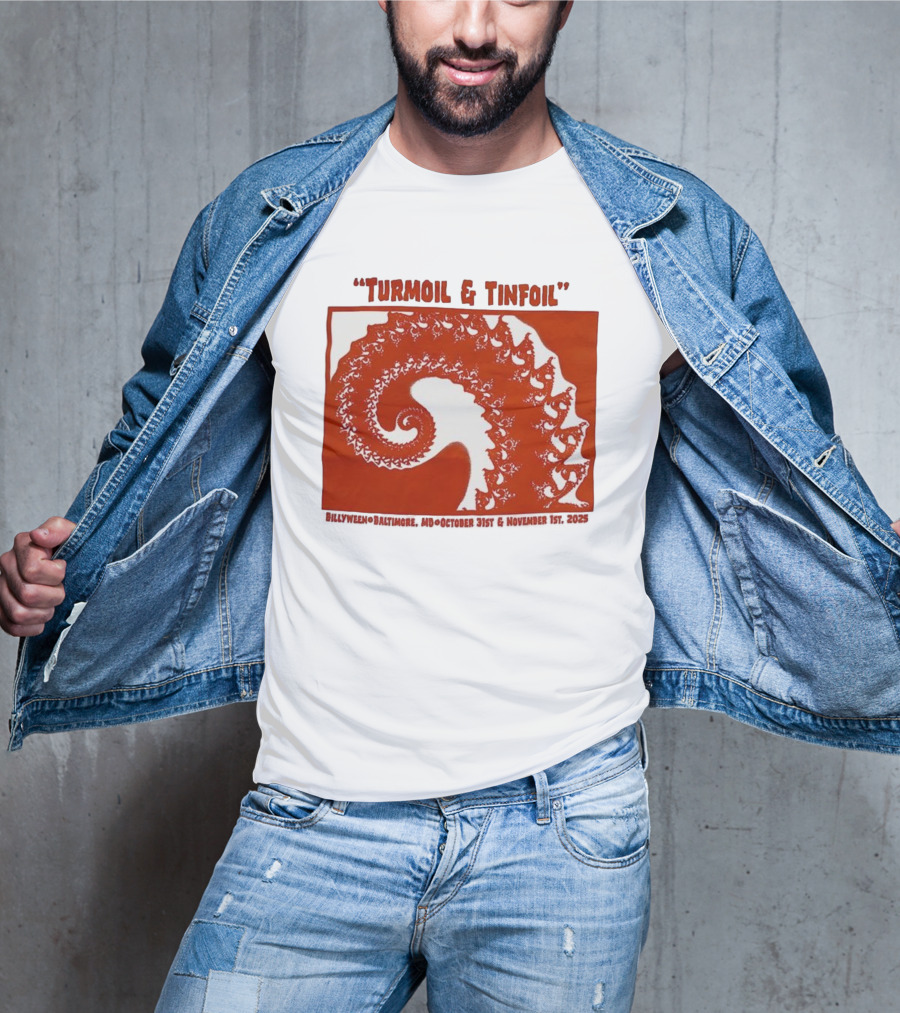 Turmoil And Tinfoil Intricate Spiral Pattern Billyween Baltimore T-Shirt