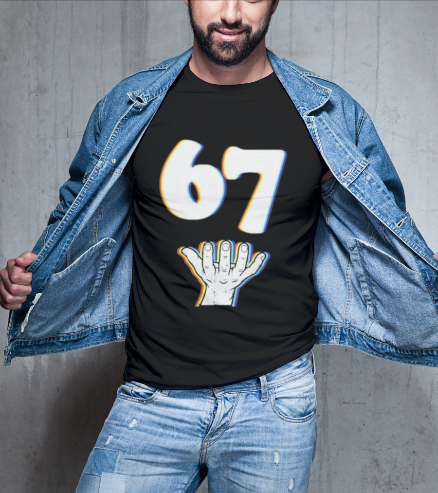 67 Meme Six Seven Hand Gesture T-Shirt