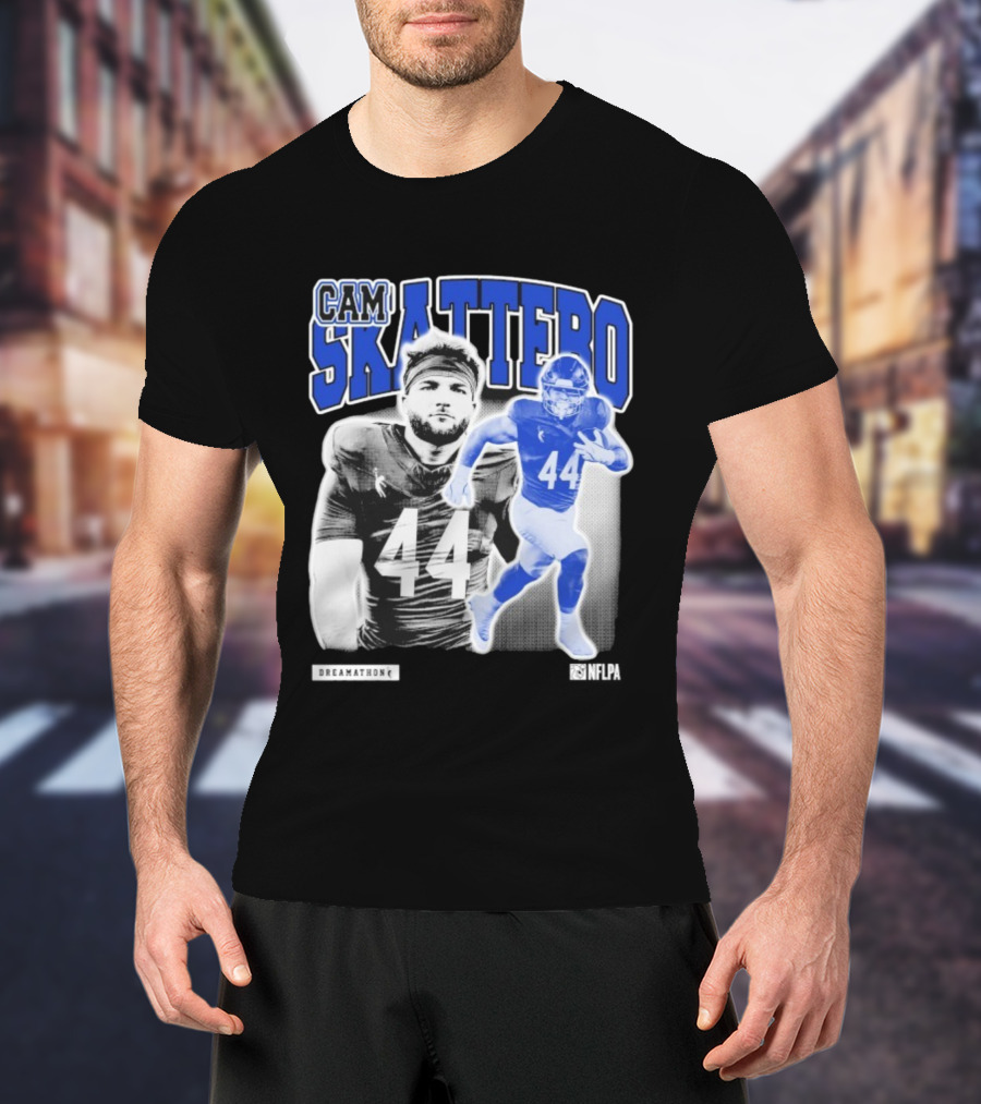 CAM Skattebo NFLPA Dreamathon Football Player 44 T-Shirt
