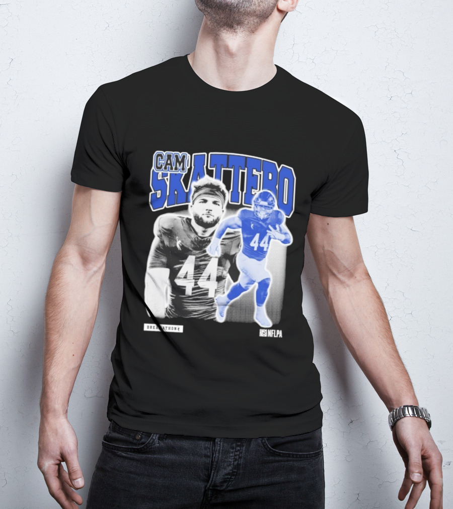CAM Skattebo NFLPA Dreamathon Football Player 44 T-Shirt