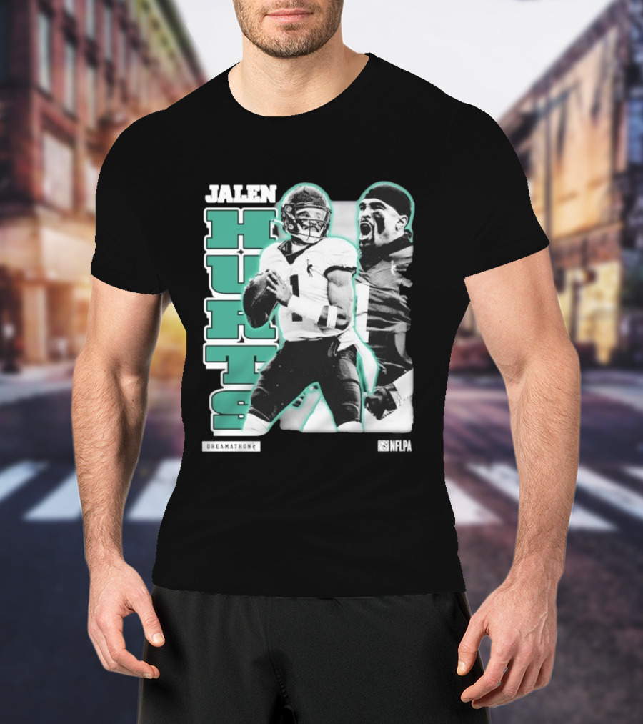 Jalen Hurts Dreamathon Philadelphia Eagles NFLPA Philly Football T-Shirt