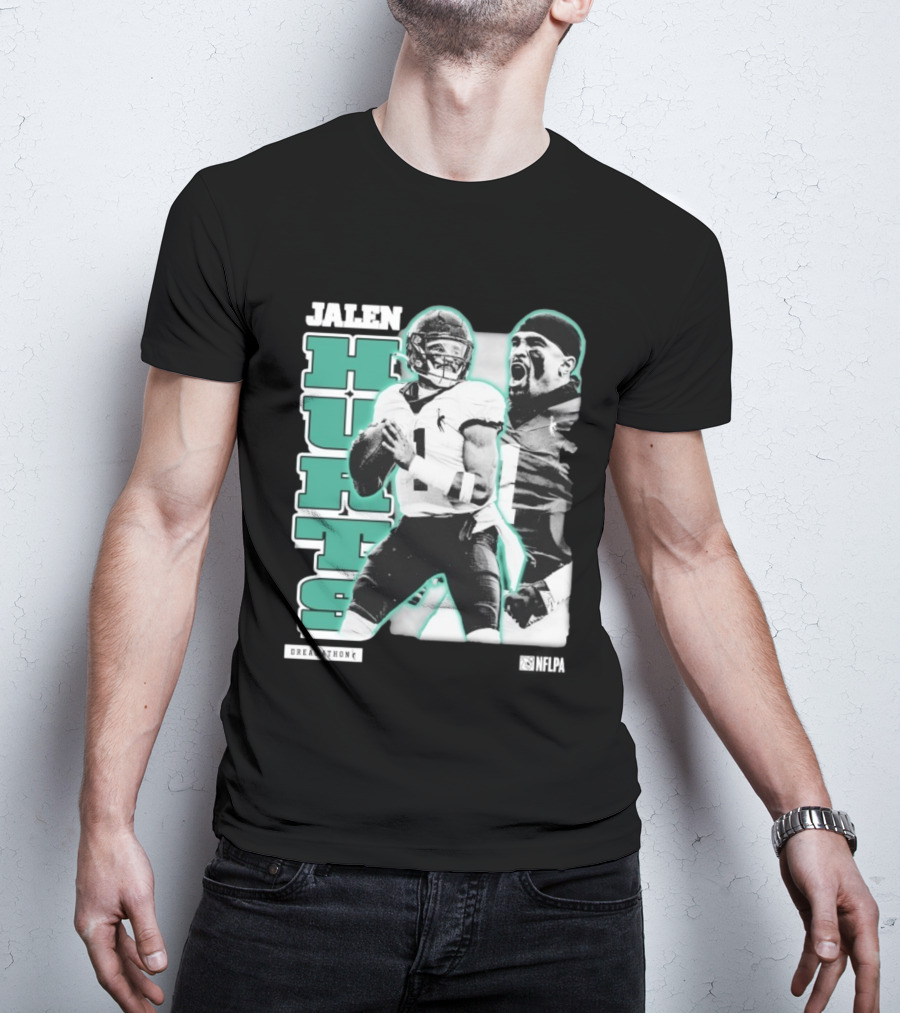 Jalen Hurts Dreamathon Philadelphia Eagles NFLPA Philly Football T-Shirt
