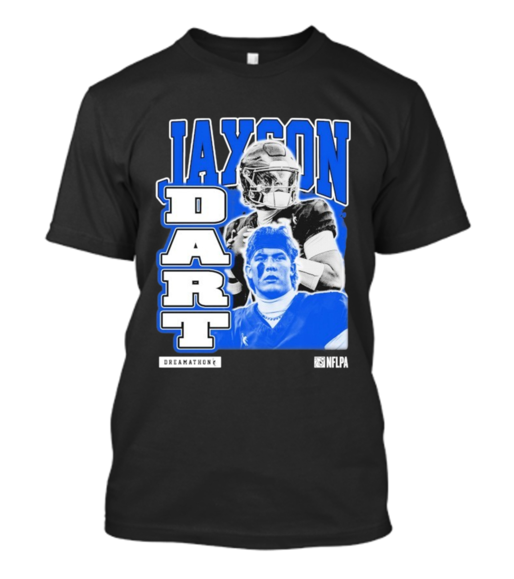 Jaxson Dart Dreamathon NFLPA Football Player Performance T-Shirt