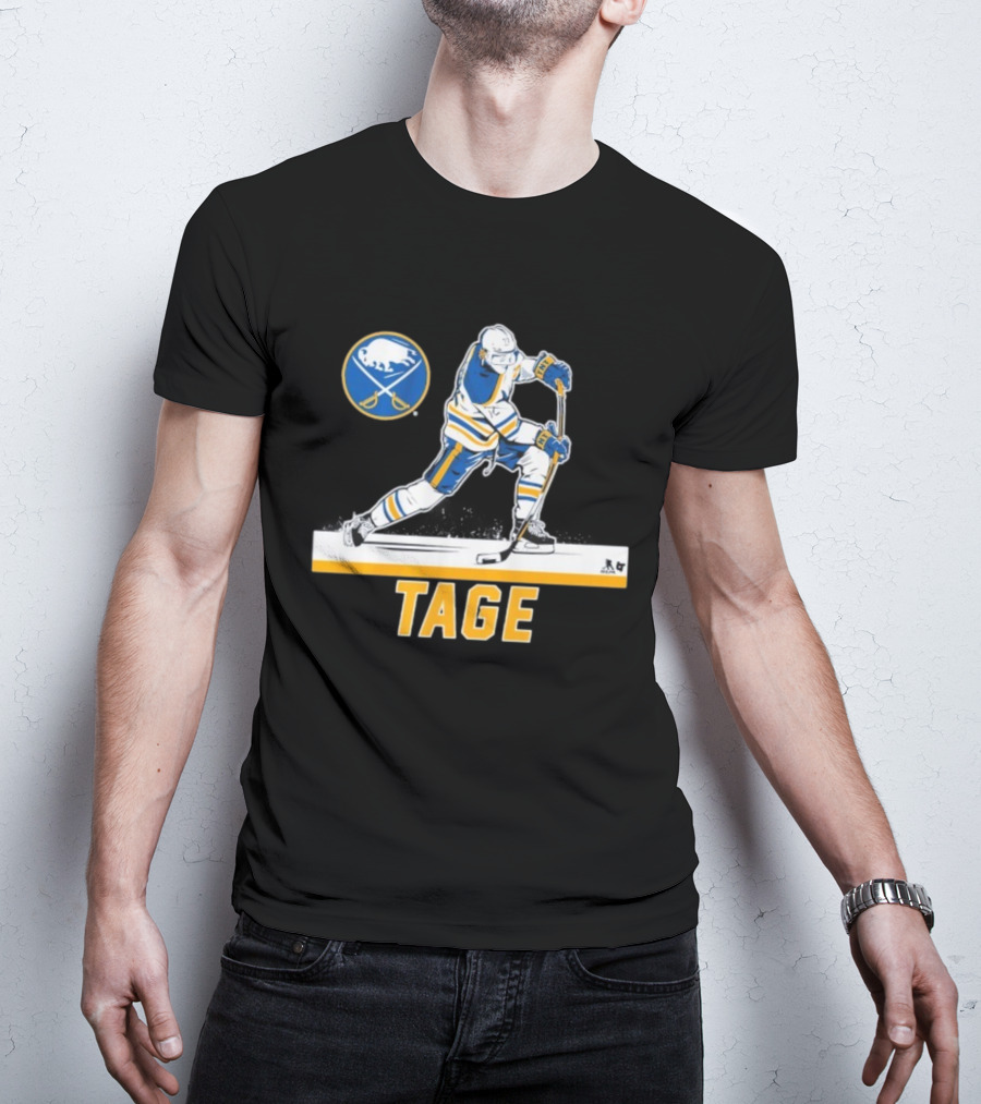 Tage Thompson Buffalo Sabres Hockey Action Art T-Shirt