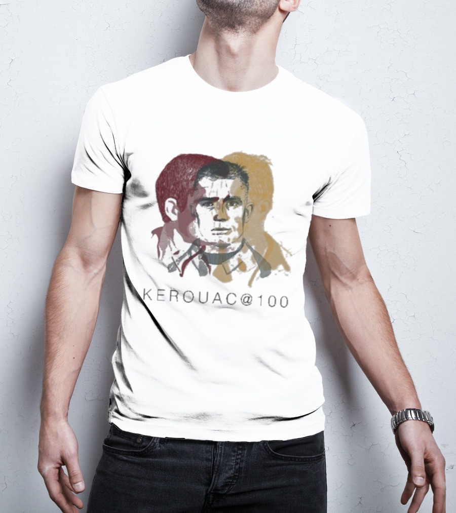Kerouac @100 Profiles Literary Icon Centennial Tribute T-Shirt
