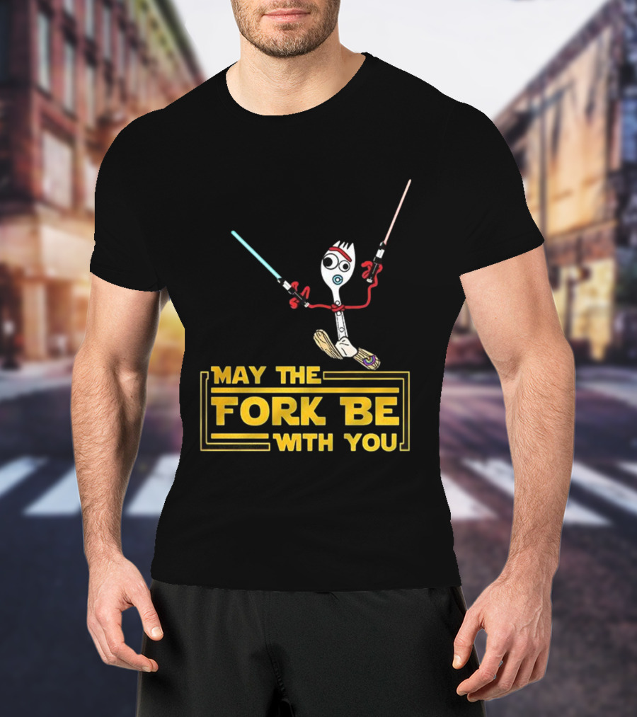 Forky May The Fork Be With You Star Wars Parody T-Shirt