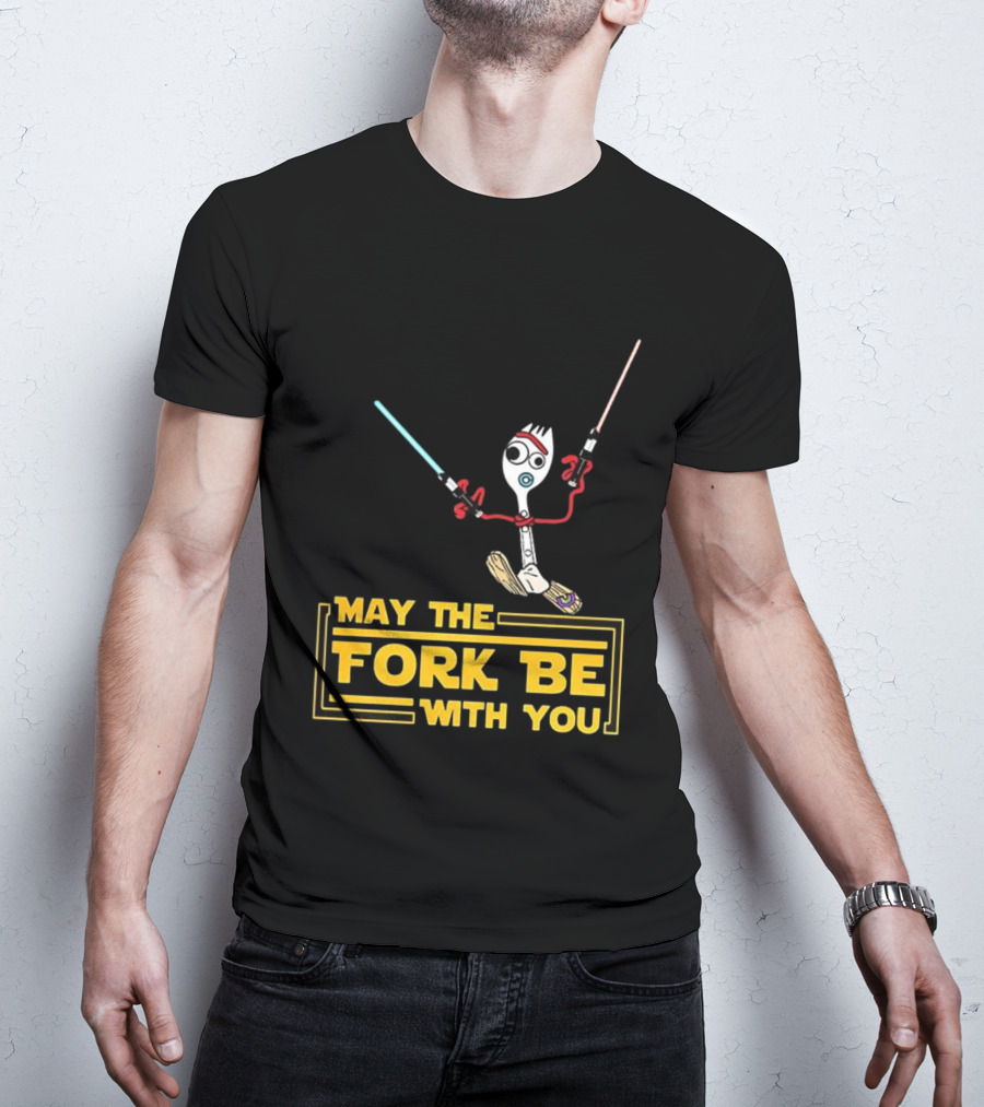 Forky May The Fork Be With You Star Wars Parody T-Shirt