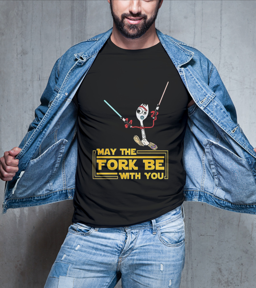 Forky May The Fork Be With You Star Wars Parody T-Shirt
