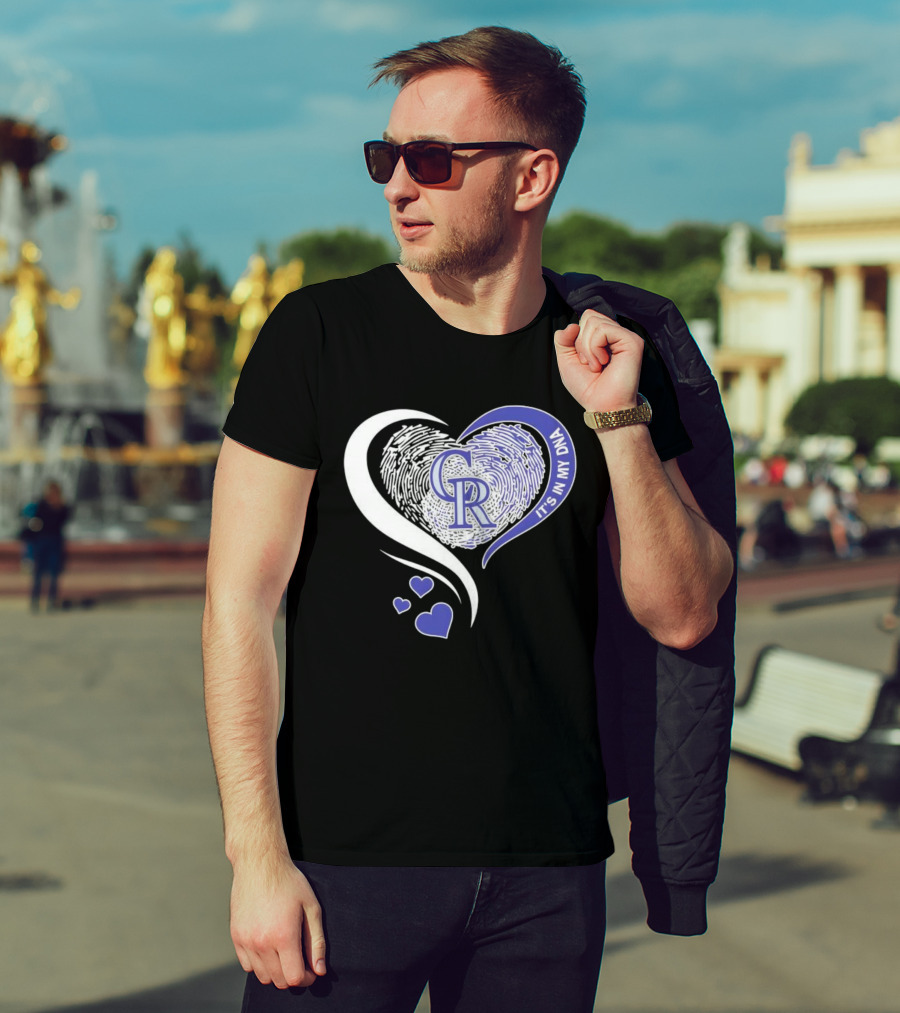 Colorado Rockies CR Heart It's In My DNA T-Shirt