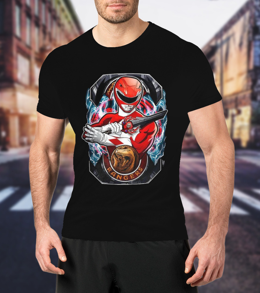 Mighty Morphin Power Rangers Red Ranger Tyrannosaurus Morphin’ Time T-Shirt