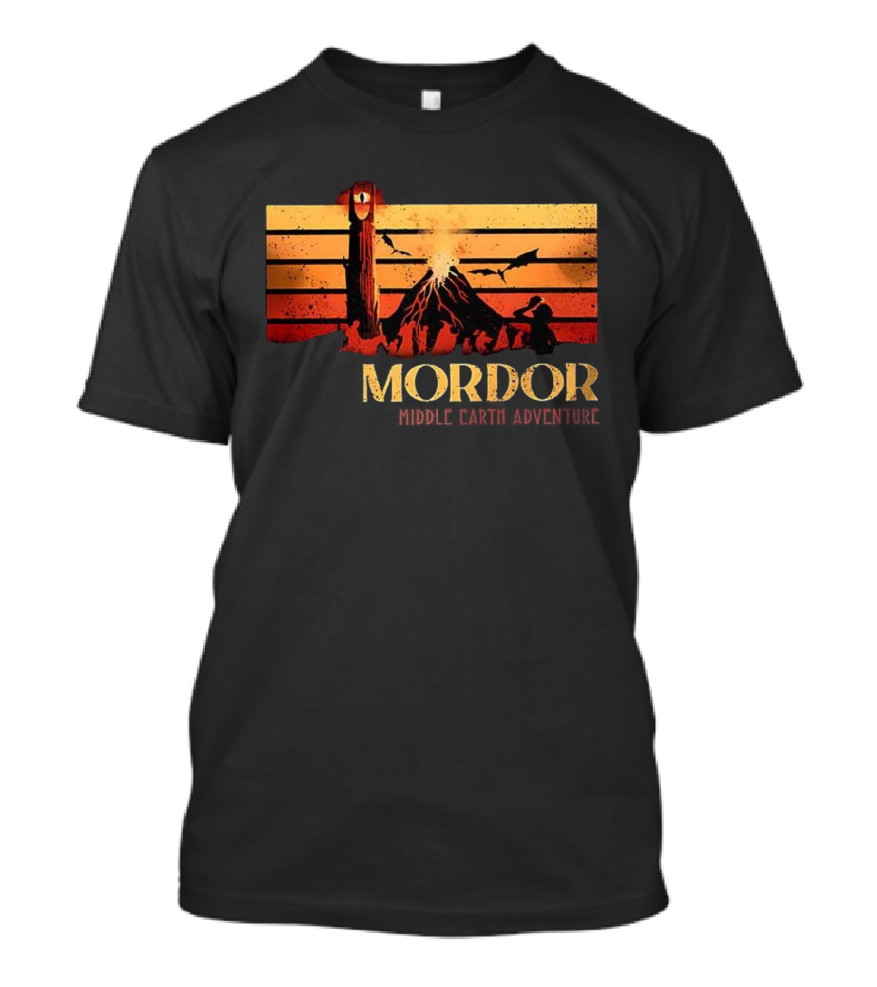 Mordor Dark Lord Sauron Middle Earth Adventure Vintage T-Shirt