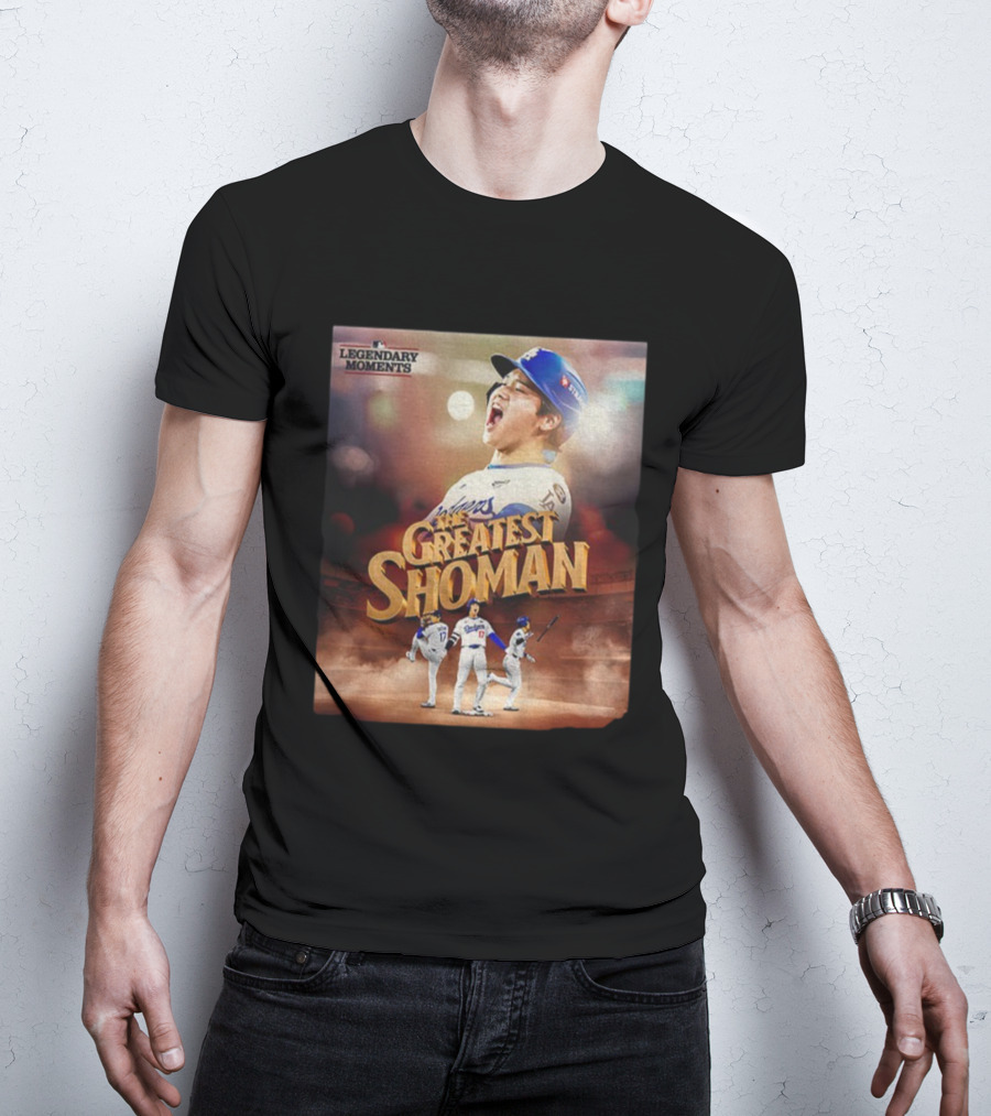Legendary Moments Shohei Ohtani Los Angeles Dodgers The Greatest Shoman MLB T-Shirt