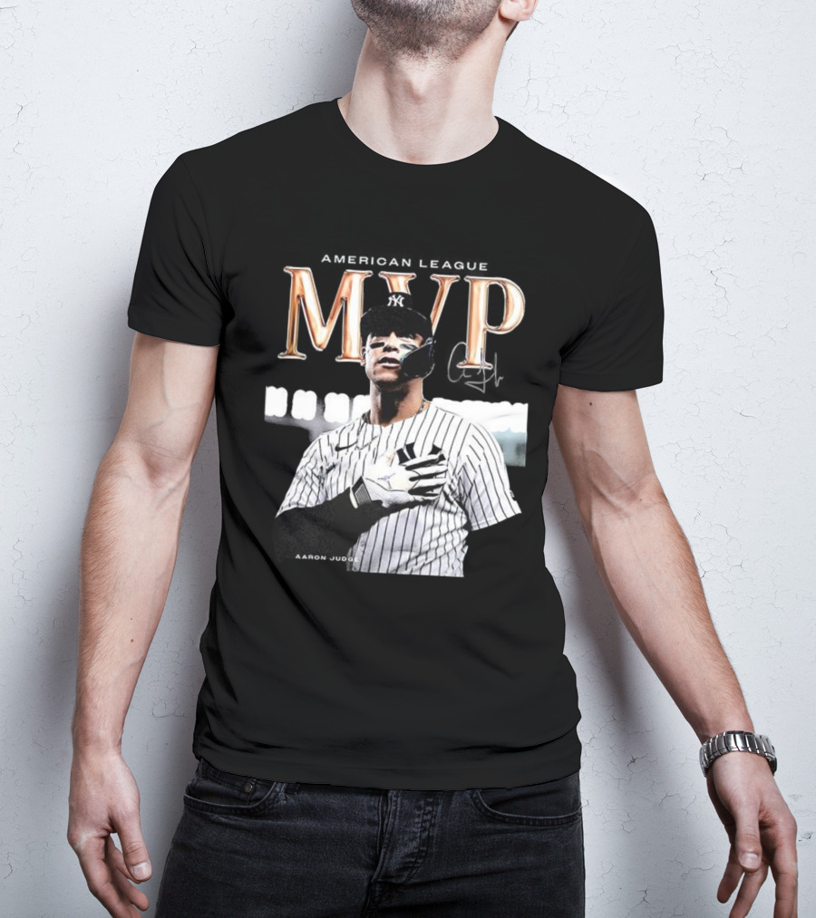 Aaron Judge MVP New York Yankees American League Signature T-Shirt