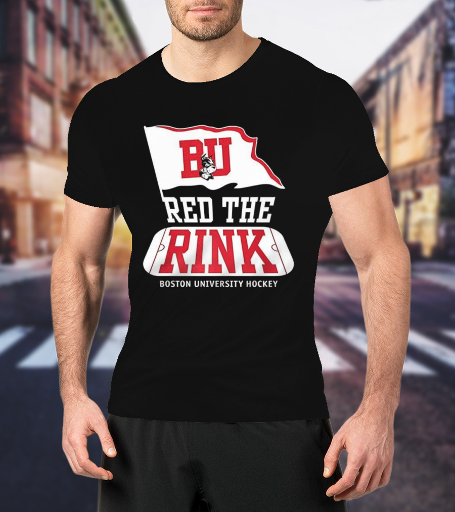 Boston University Hockey BU Red The Rink Event T-Shirt