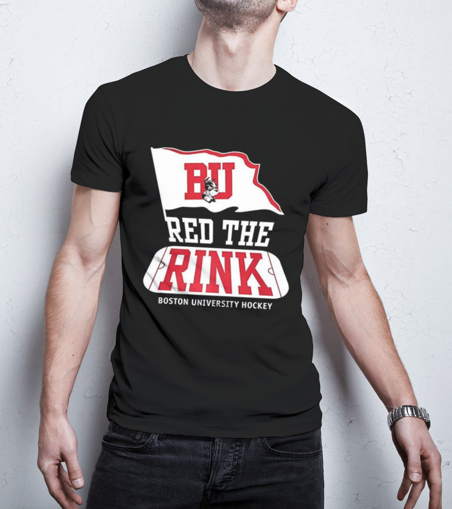Boston University Hockey BU Red The Rink Event T-Shirt
