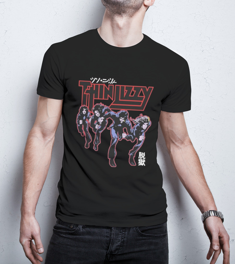 Thin Lizzy Jailbreak Explosion Band Album Art T-Shirt
