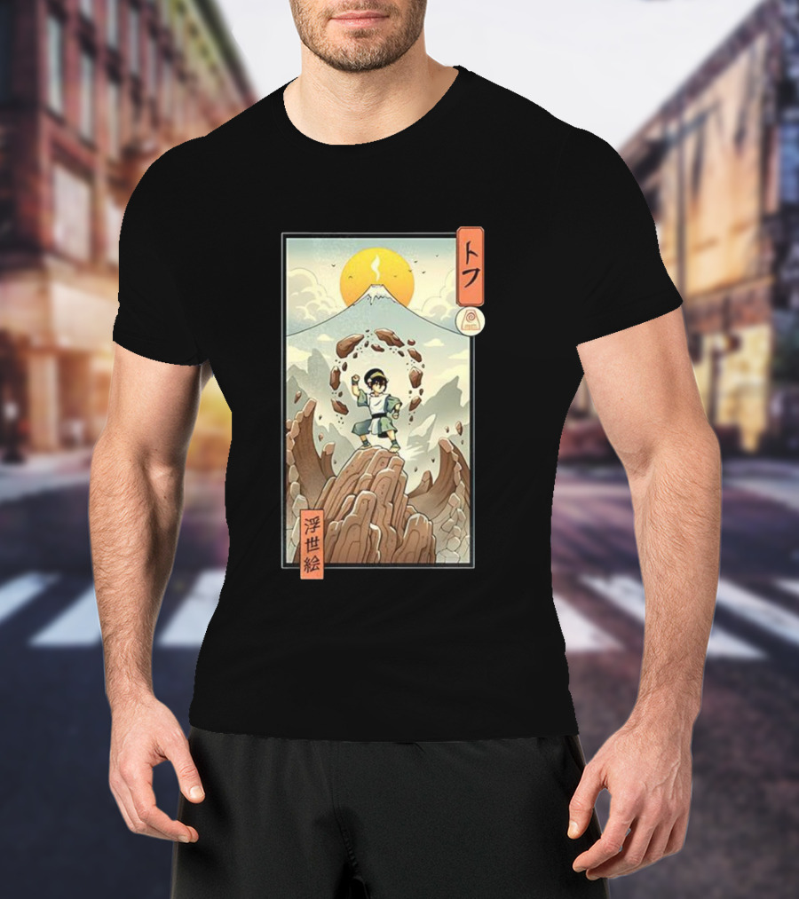 Toph Earth Nomad Ukiyo-e Japanese Style Avatar The Last Airbender T-Shirt