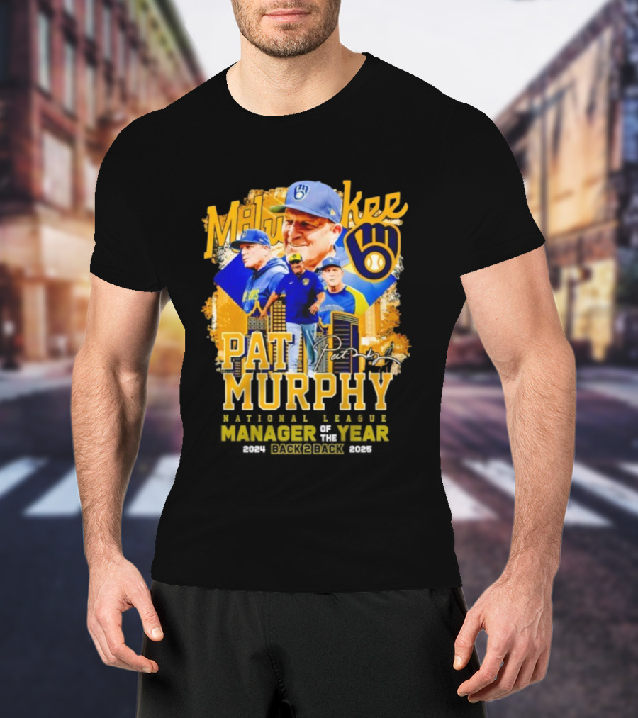 Milwaukee Brewers Pat Murphy Manager Of The Year 2025 T-Shirt