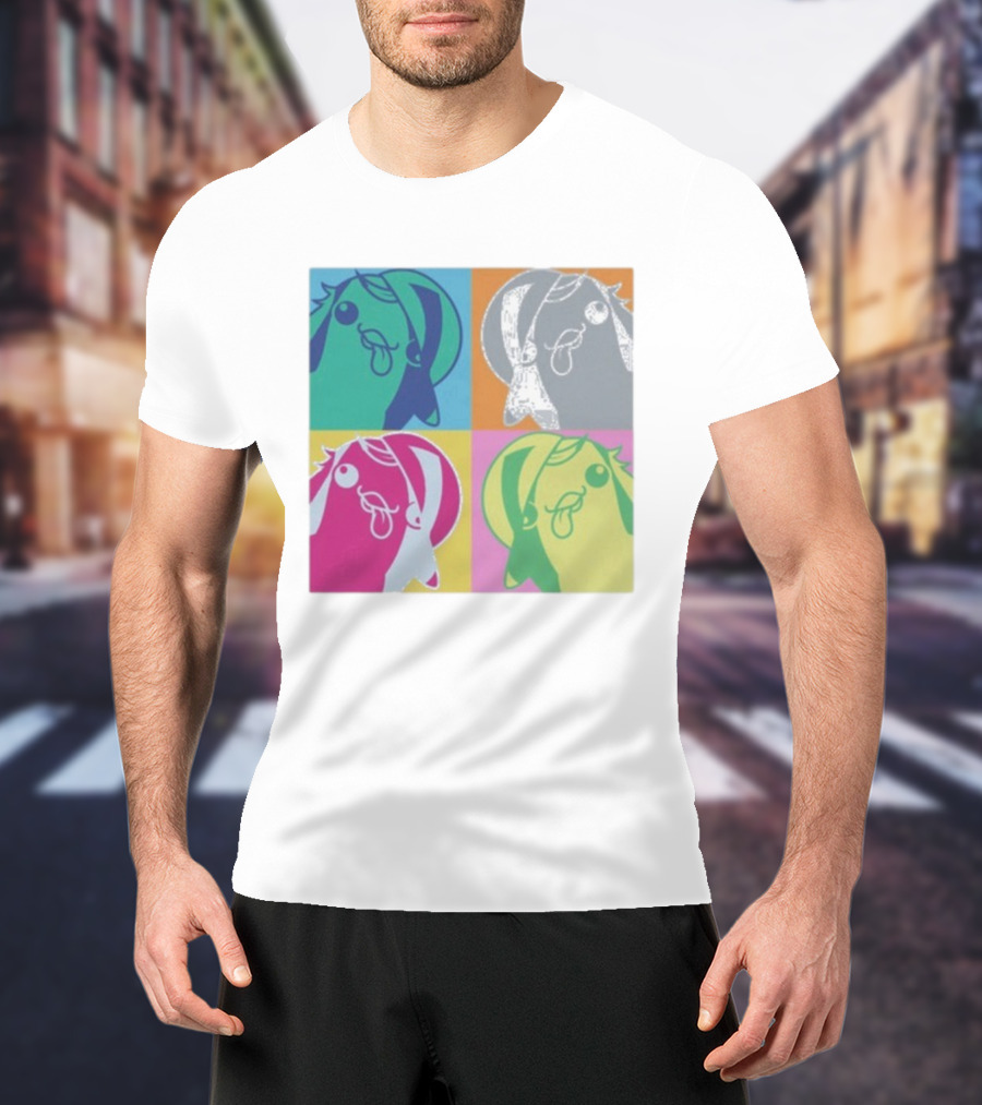 Bird650 Derp Colorful Pop Art Quad T-Shirt