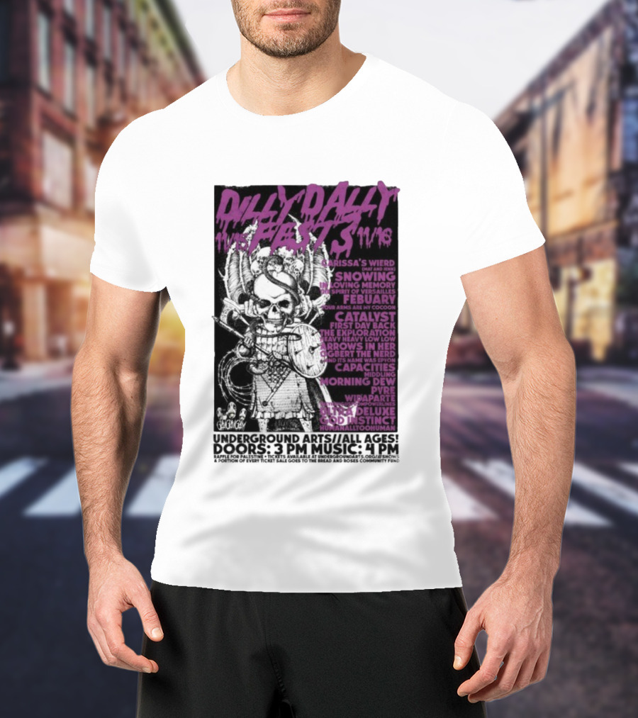 Dilly Dally Fest 2025 Philadelphia Featuring Carissa's Wierd Snõõwing And More T-Shirt