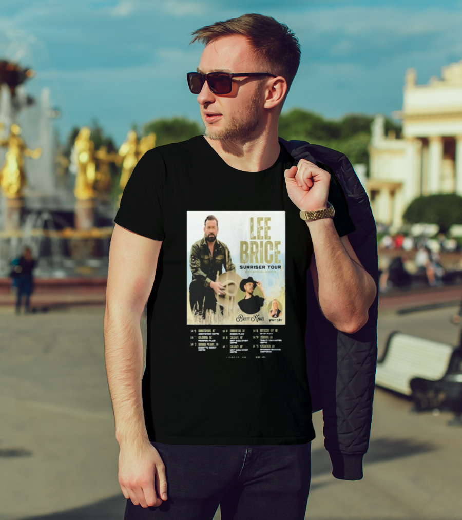 Lee Brice Sunriser Tour 2026 With Brett Kissel And Tenille Arts T-Shirt