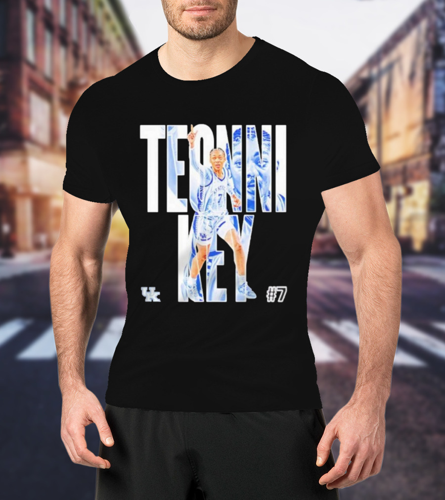 Teonni Key Kentucky Wildcats #7 Women’s Basketball NCAA UK Logo T-Shirt