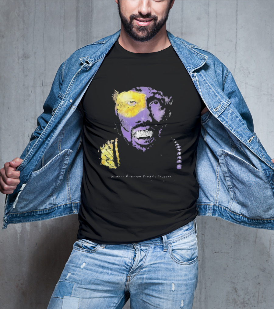 Bobby Digital Vs RZA Wu-Tang Clan Portrait Yellow Purple T-Shirt