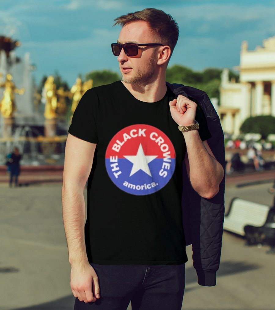 The Black Crowes Amorica Star Circle Emblem T-Shirt